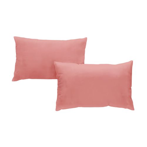 Taies D'oreillers 50x70cm - Peach Blush - Percale De Coton