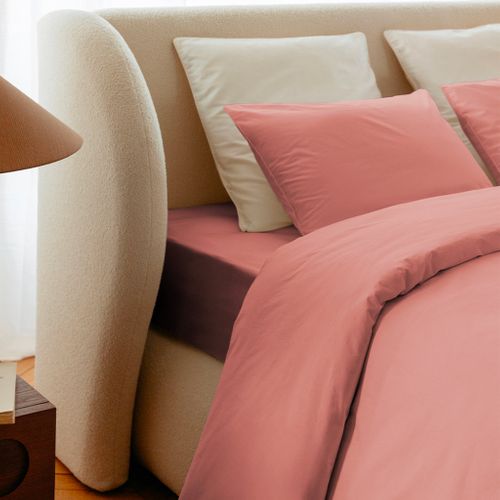Taies D'oreillers 50x70cm - Peach Blush - Percale De Coton