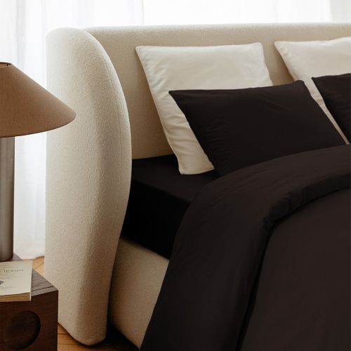 Housse De Couette 240x260cm - Blanc - Coton Lavé