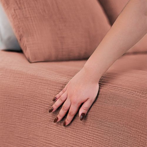 Draps Housse 180x200cm - Mocca Mousse - Gaze De Coton