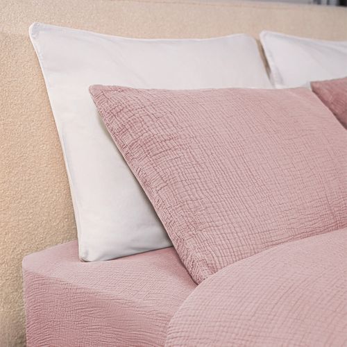 Draps Housse 160x200cm - Peach Blush - Gaze De Coton