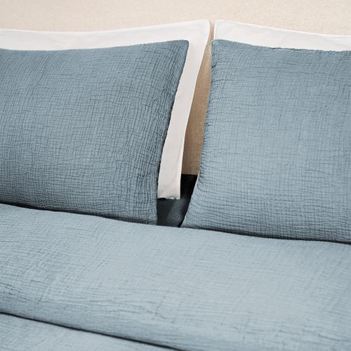 Taies D'oreillers 50x70cm - Dusty Blue - Gaze De Coton