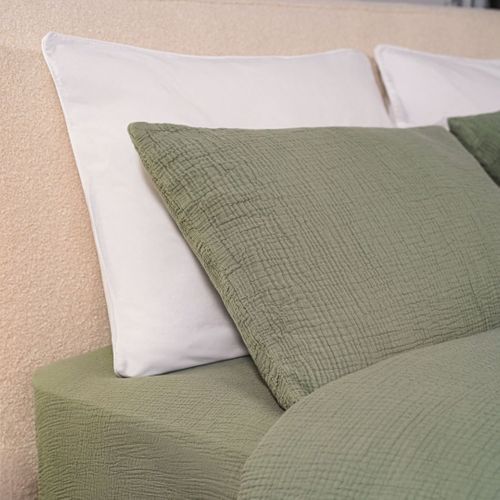 Taies D'oreillers 50x70cm - Watercress - Gaze De Coton