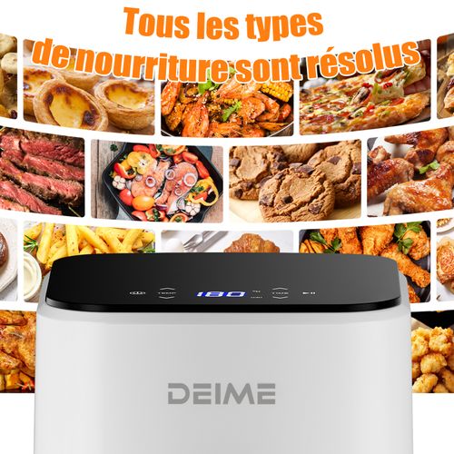 Airfryer 2,5 L 1000 W Écran Tactile Cuisson 360° – Blanc