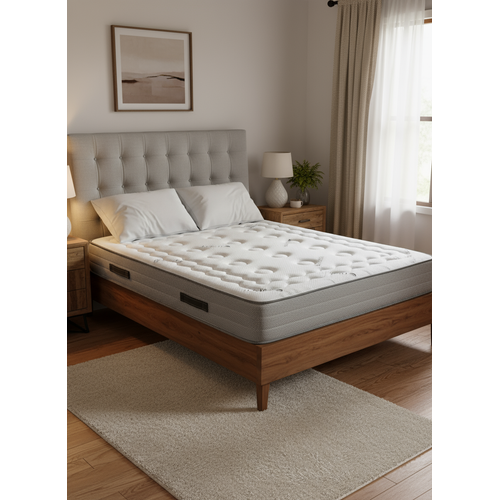 Matelas Hybride 140x190 Impérial Ressorts Ensachés - 8 zones de confort - Epaisseur 26 cm