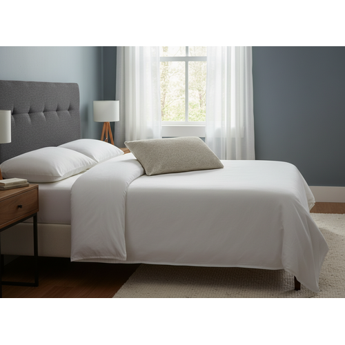 Oreiller Ergonomique – Mémoire Intelligente | Housse en Lin Naturel | Multi-Perforé & Thermosensible