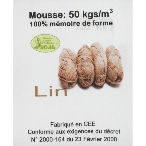 Oreiller Ergonomique – Mémoire Intelligente | Housse en Lin Naturel | Multi-Perforé & Thermosensible