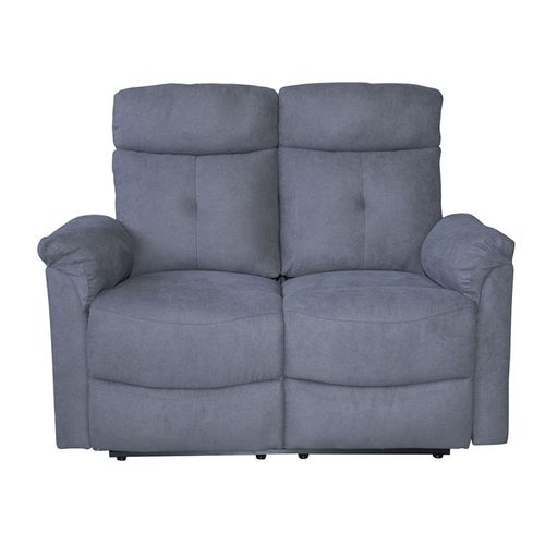 Canapé 2 Places Relax Électrique Gris Lucas