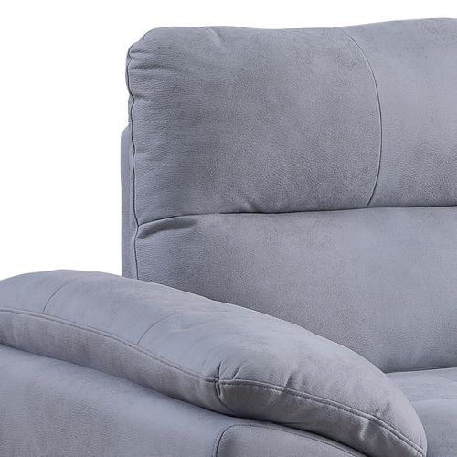 Canapé 2 Places Soan Simili Gris Clair