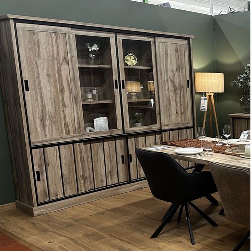 Vaisselier Grand Modèle Lena 6+2 Portes LED