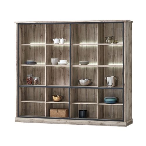 Vaisselier Grand Modèle Lena 6+2 Portes LED