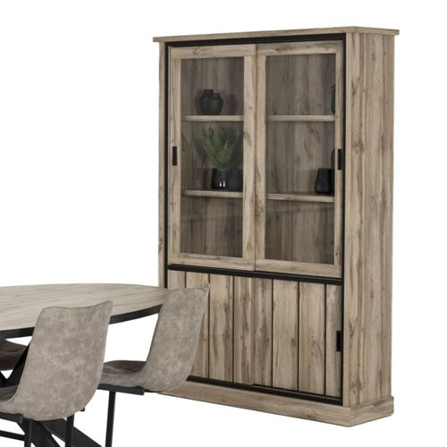 Vitrine Lena 2+2 Portes Coulissantes LED