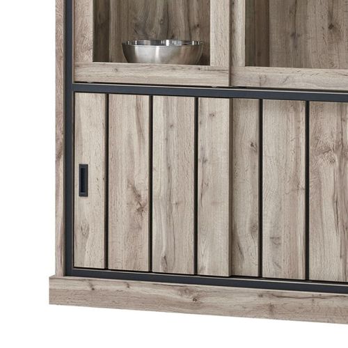 Vitrine Lena 2+2 Portes Coulissantes LED