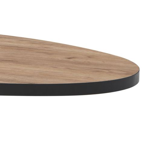 Table Basse Ovale 130x70 Cm Pieds Étoile Lio