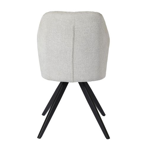 Chaise St2319 Gris Clair Pieds Métal Noir