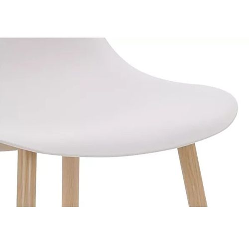 Chaise Pp Taupe Pieds Métal Effet Bois