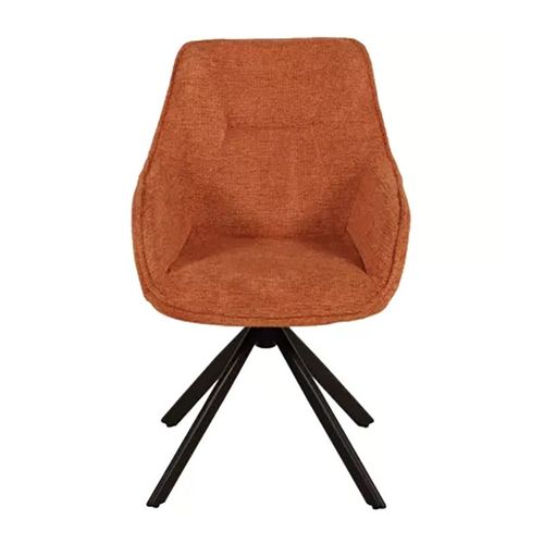 Chaise Pivotante 360° Terracotta Pieds Métal