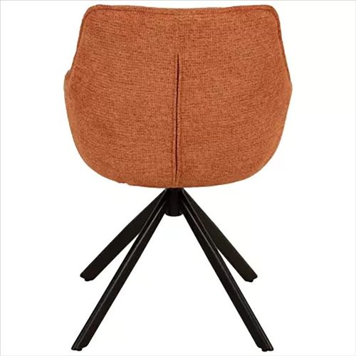 Chaise Pivotante 360° Terracotta Pieds Métal