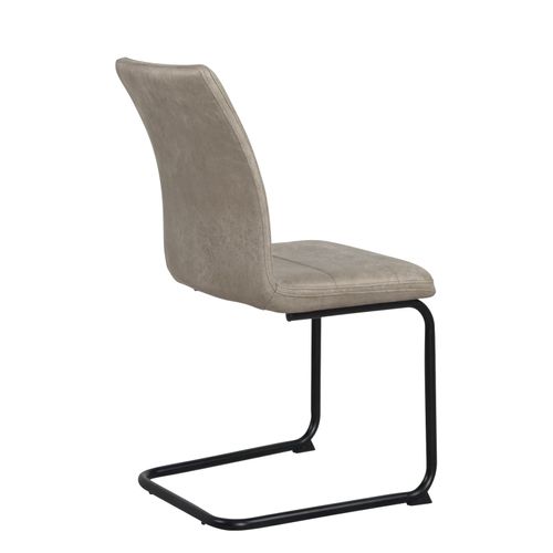 Lot 2 Chaises De Salon Salle à Manger Rétro Vintage Rembourrée Pieds Métal Siam (beige)