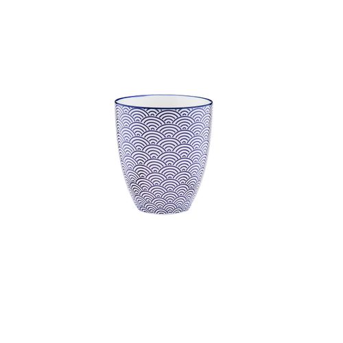 Lot De 6 Mugs En Porcelaine Bleu 30cl