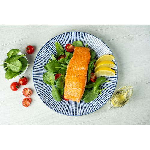 Lot De 6 Assiettes Plates En Porcelaine Bleu D26