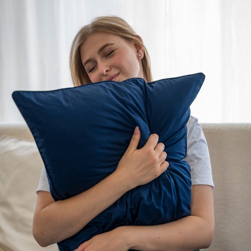 Oreiller Polyester Fluffy Lot De 2 - 50x70x5cm - Fibre Polyester - Très Moelleux à Équilibré