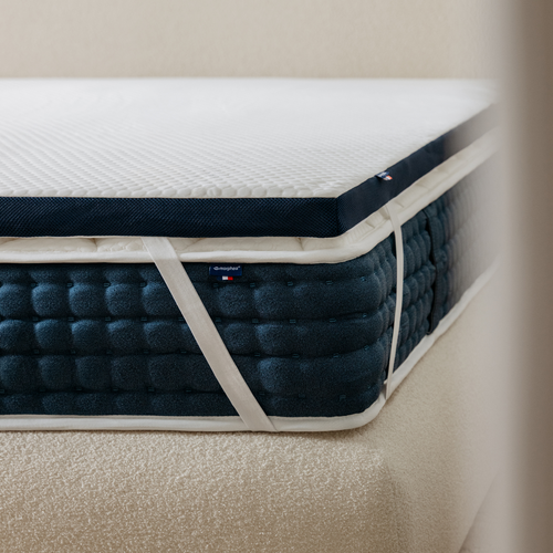 Surmatelas Premium Cloudy - 200x200x5cm - Gel à Mémoire De Forme Et Tissu Respirant - Très Moelleux