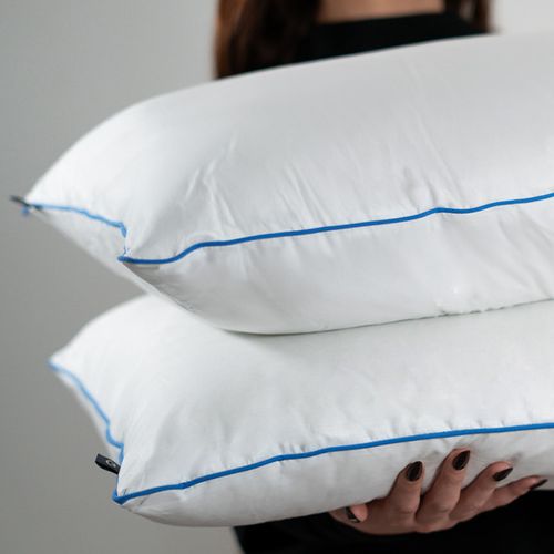 Pack Confort Luxe - Matelas Hybride 140x200cm Mémoire De Forme et Oreillers Fluffy 60x60cm