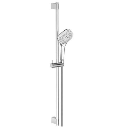 Ensemble De Douche Idealrain Evo Barre 90 Cm Et Douchette Diamant 12,5 Cm 3j Chrome