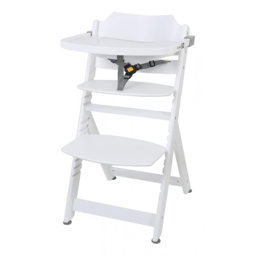 Chaise Haute En Bois Moon Blanc