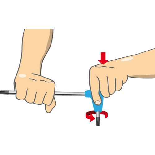 Clé Mâle à Poignée à Embout Hexagonal 7 - Unior - 607168