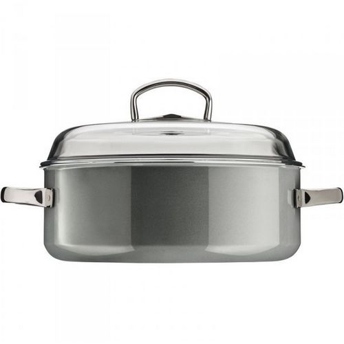 Cocotte Ronde En Acier Émaillé 28cm Platinium - 0514425290