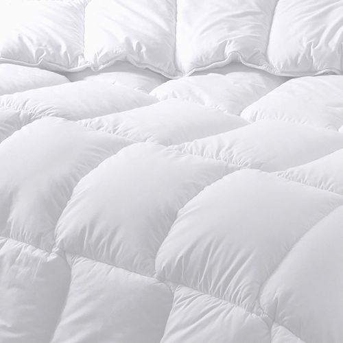Couette Tempérée 240x220 Blanc En Coton