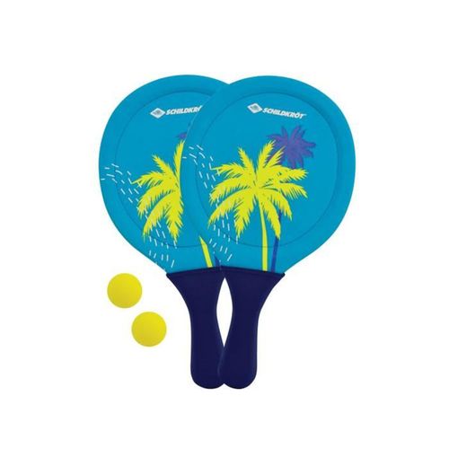 Schildkröt Set De Beachball Néoprène – 2 Raquettes, 2 Balles, Sac Filet, Effet Trampoline, 40x22,5 Cm