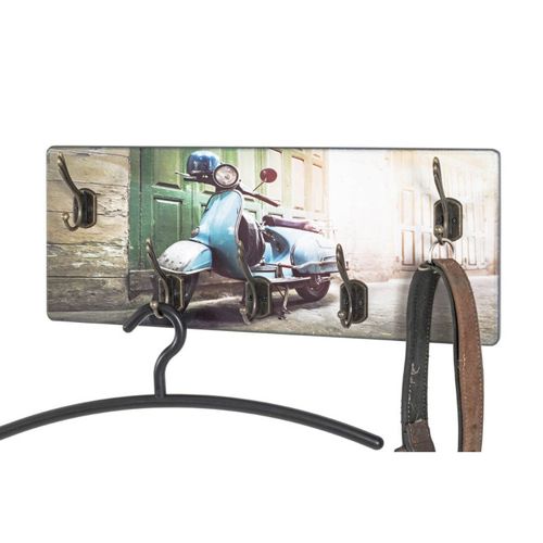 Patère Murale 5 Crochets "vespa" 50cm Multicolore