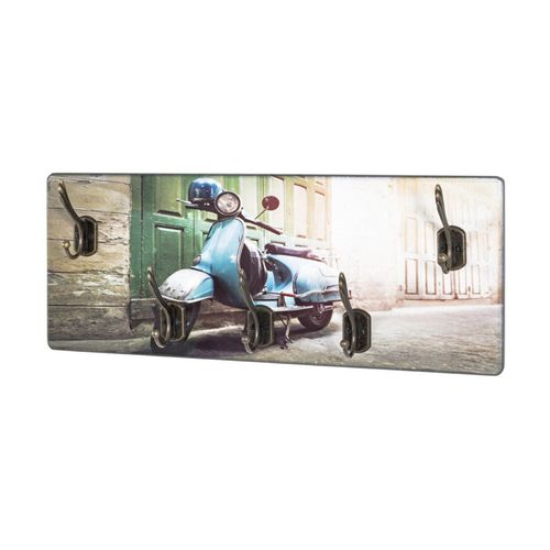 Patère Murale 5 Crochets "vespa" 50cm Multicolore