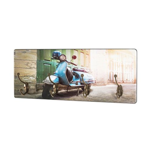 Patère Murale 4 Crochets "vespa" 50cm Multicolore