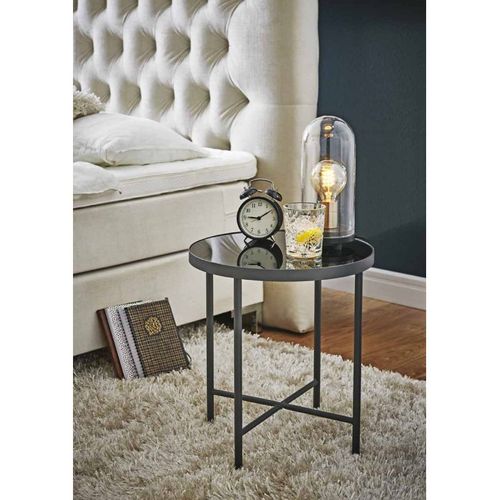 Table D'appoint Design "laila" 47cm Noir