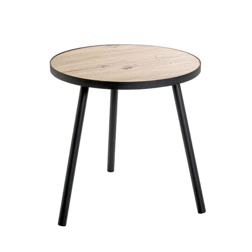 Table D'appoint "miranda" 52cm Chêne et Noir