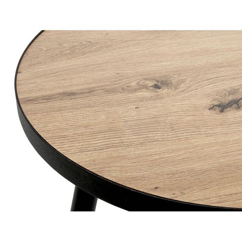 Table D'appoint "miranda" 52cm Chêne et Noir
