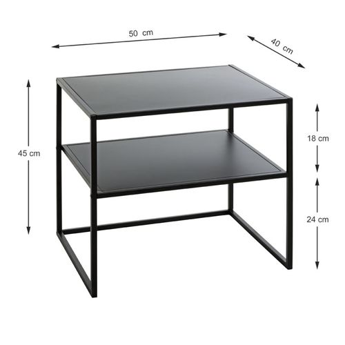 Table D'appoint Design "lirola" 50cm Noir
