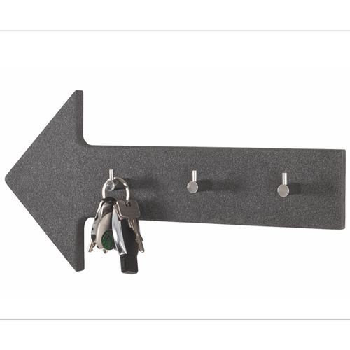 Porte-manteau Mural Design Flèche 3 Patères Granit Antra
