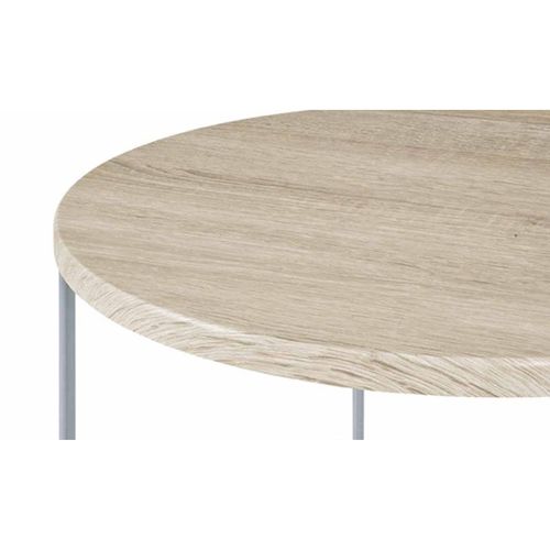 Table D'appoint En Bois "silky" 52cm Naturel