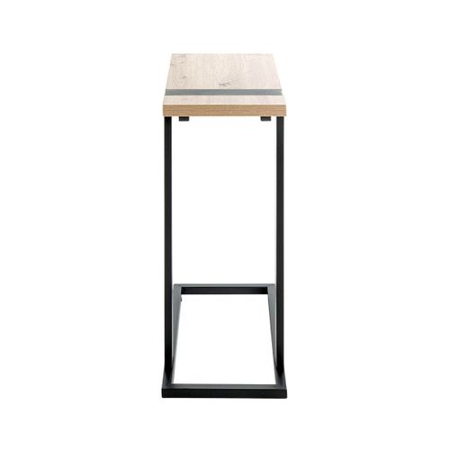 Table D'appoint "miranda" 64cm Chêne et Noir
