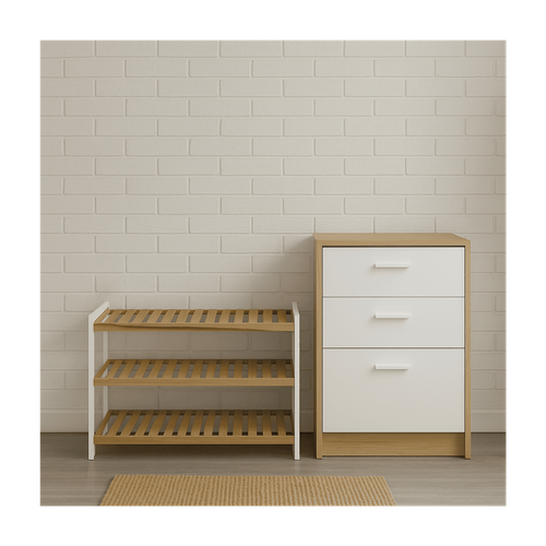 Étagère 3 Niveaux En Bambou "stacy" 70cm Naturel