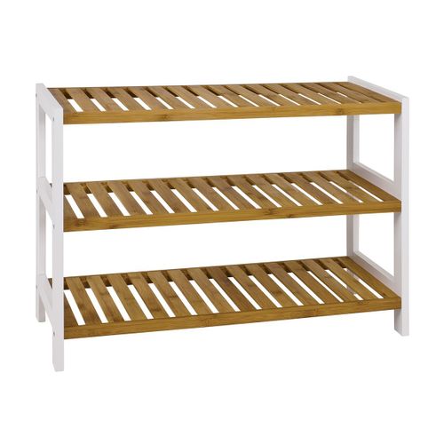 Étagère 3 Niveaux En Bambou "stacy" 70cm Naturel