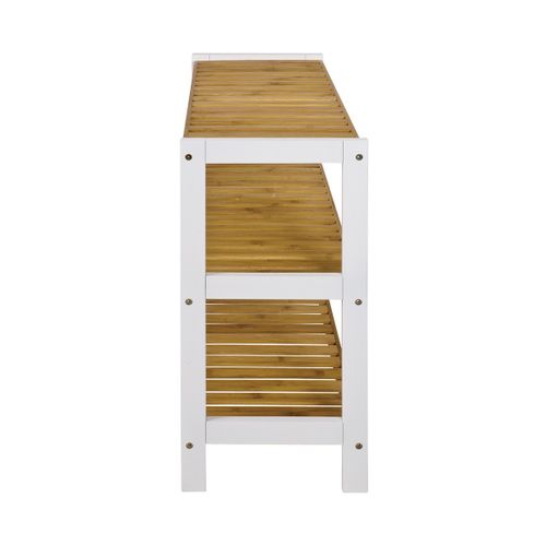 Étagère 3 Niveaux En Bambou "stacy" 70cm Naturel