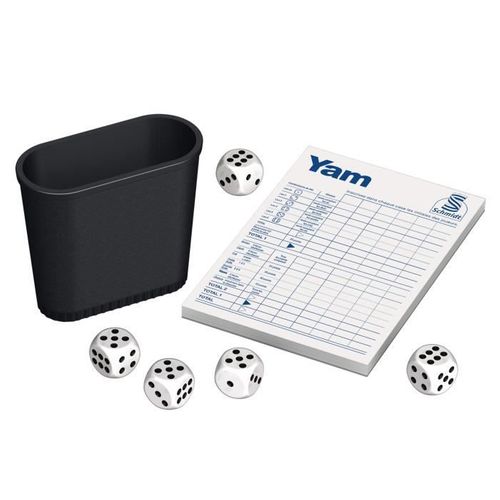 Jeu De Yam Schmidt Spiele - Version Voyage Avec 5 Dés, Gobelet Et Bloc-notes