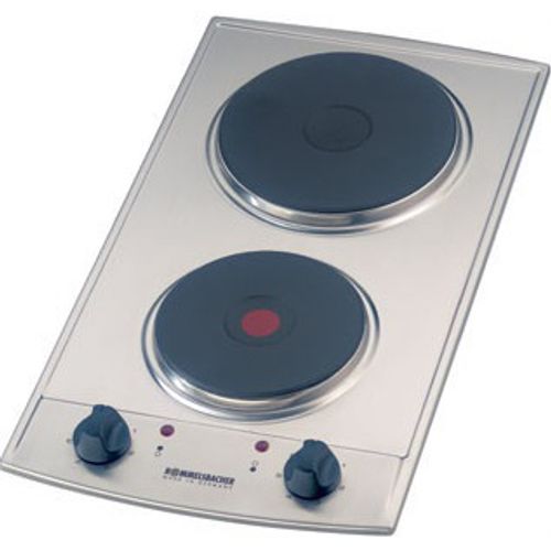 Plaque Électrique Ebs 3074/e Acier Inoxydable 2 Foyers