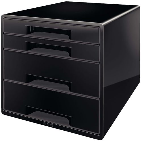 Cube De Bureau 4 Tiroirs Noir